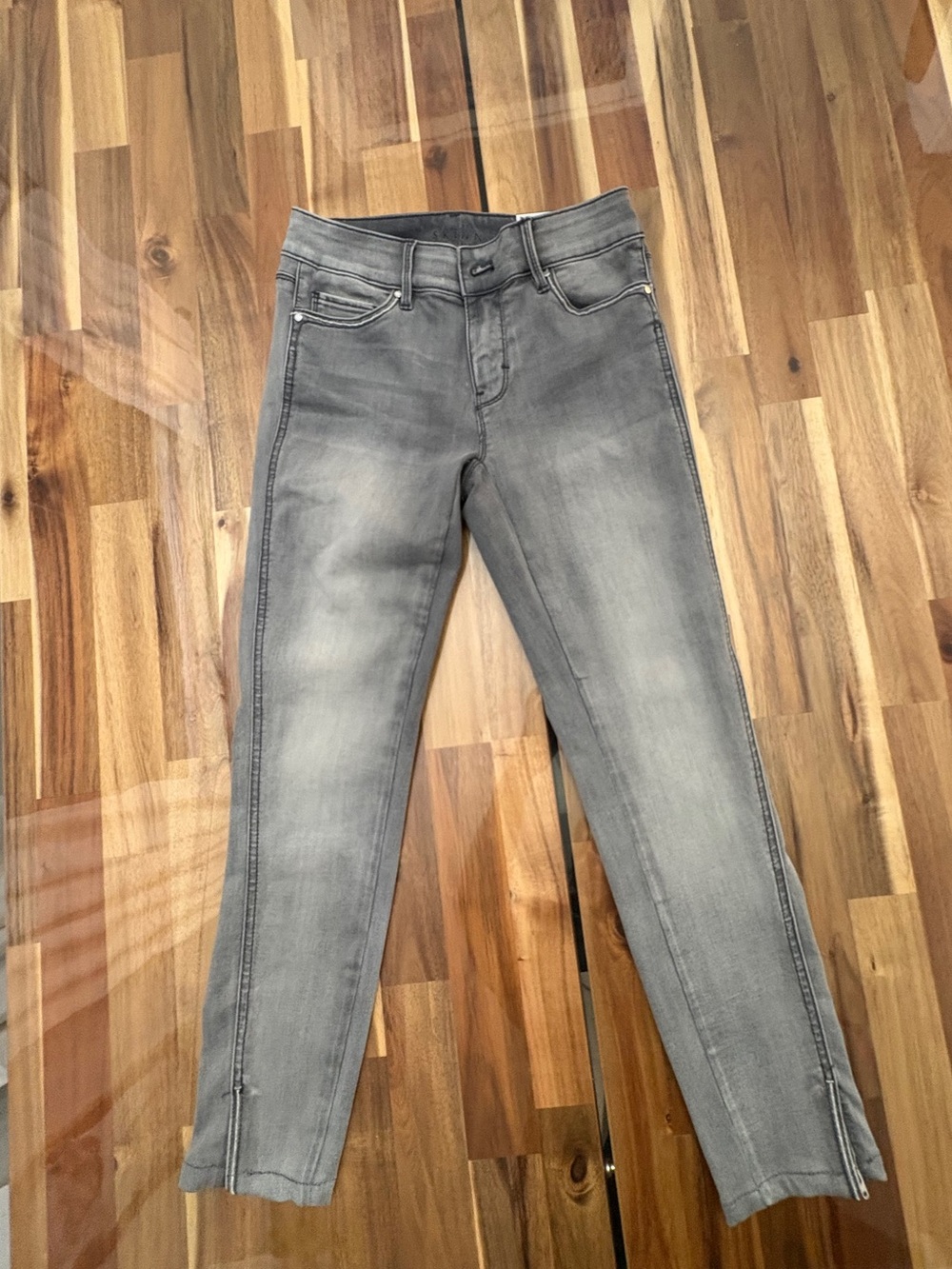 NWT WHBM Sz 00 The Skinny Ankle Jean Denim Pants High Rise Waist Zipper Ankle